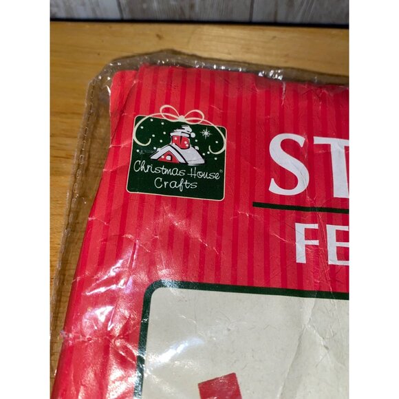 Christmas-House Crafts Snowman Stocking Felt Craft Kit With Pre-Cut Shapes - Picture 4 of 7